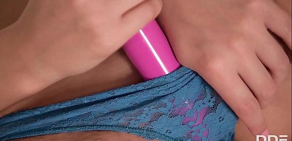  Teen Star Ornella Morgan Fills Her Pink With Vibrator Until She Creams